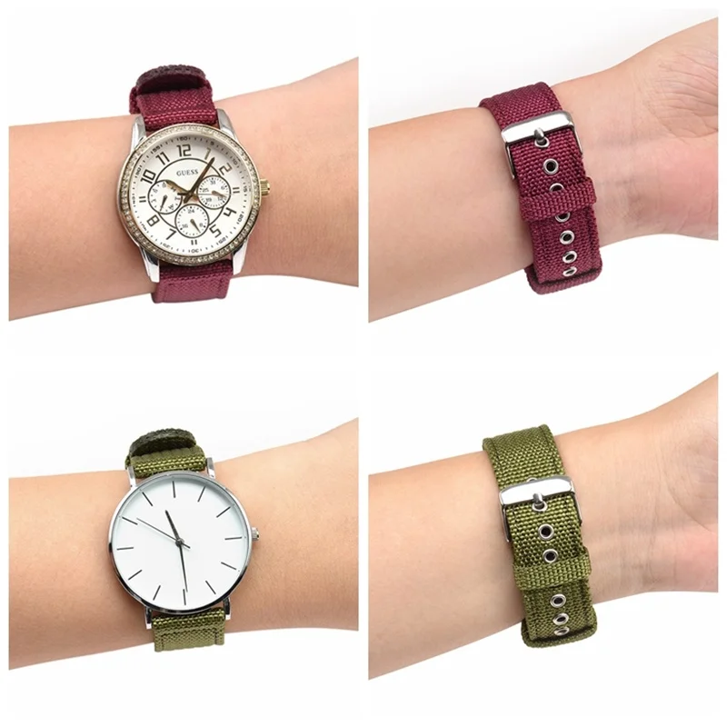 18mm 20mm 22mm 24mm Nylon Sport Watch Strap for Xiaomi haylou solar ls05 smart Wrist Band Bracelet for Huawei Watch GT 2 46mm enlarge
