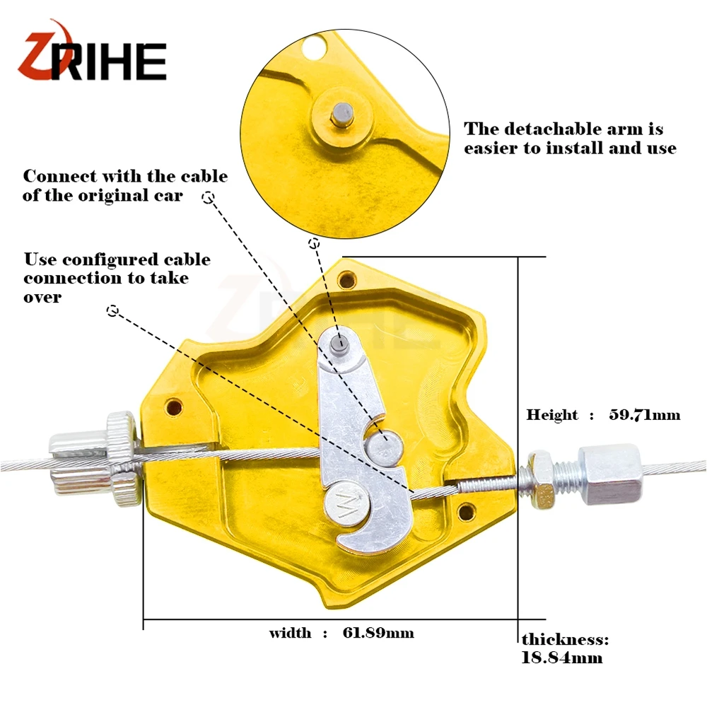 Рычаг сцепления тормоза мотоцикла легкая Тяговая кабельная система CNC