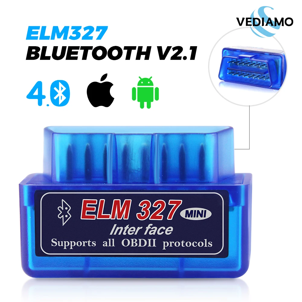 

Mini ELM327 Bluetooth 4.0 ELM 327 V2.1 Full OBD2 Scanner Auto Diagnostic Tool for iPhone and Android FasLink X Free Update