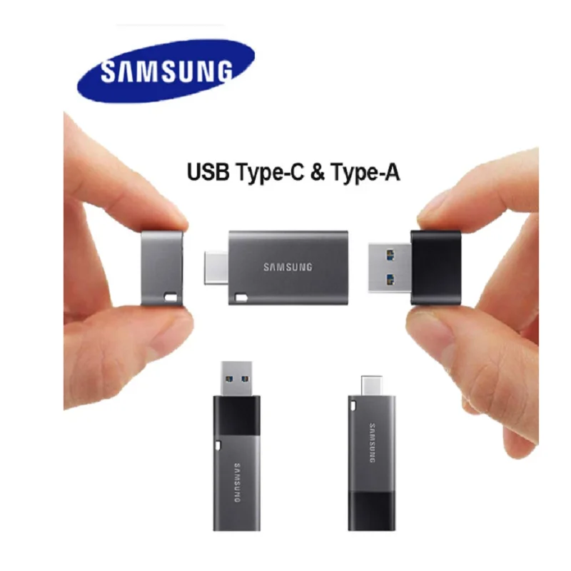 Флеш-накопитель Samsung DUO Plus USB 3 1 32 ГБ 64 128 256 металлическая карта памяти Type-C флешка