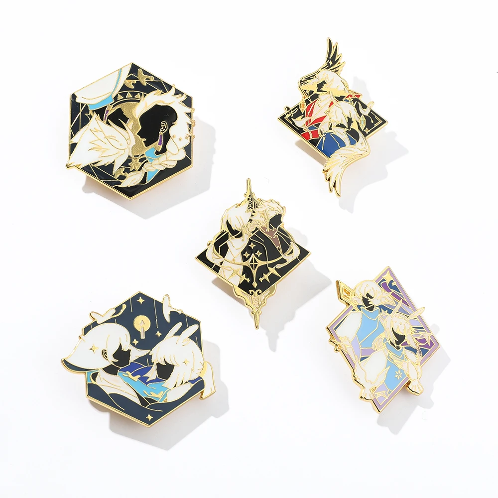 Аниме небо светильник ский свет тема металлический значок КНОПКА брошь булавки