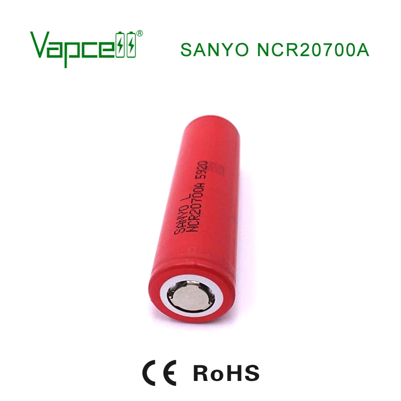 Vapcell NCR20700A 3200mAh 30A перезаряжаемый 3,7 V литиевый 20700 фонарик батарея