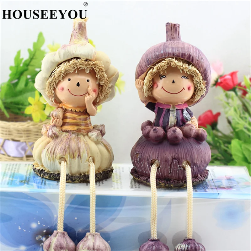 2 шт./компл. страна Стиль фрукты и овощи стене висит ноги куклы Изделия из смолы