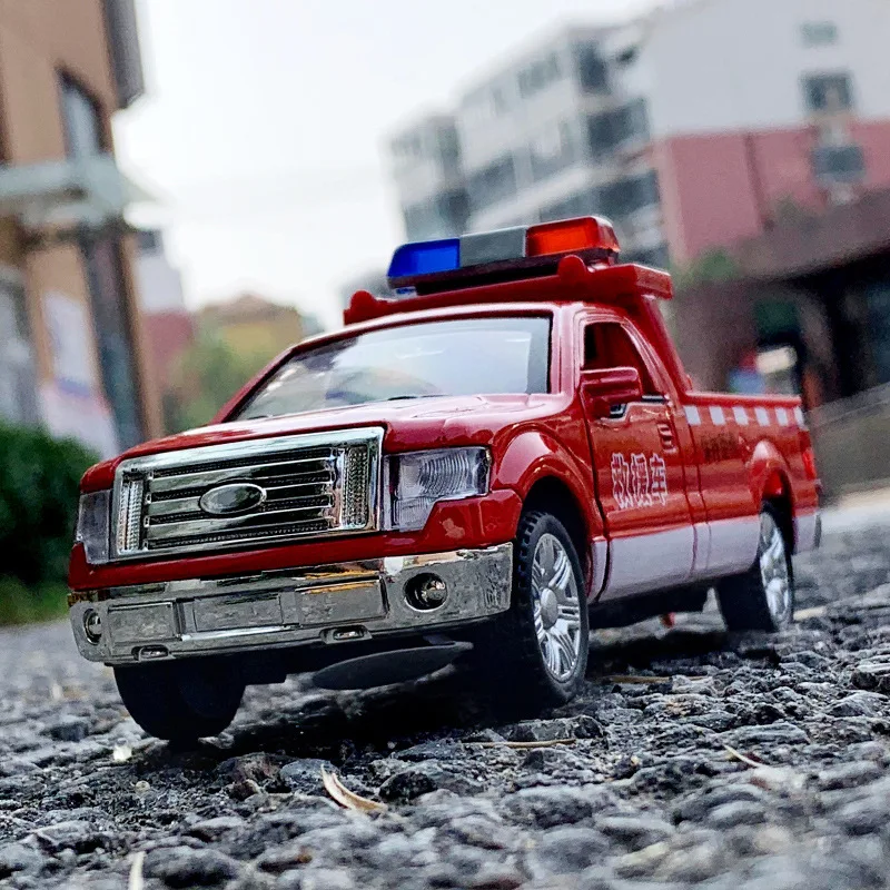 Подъемный кран с высокой имитацией 1:32 Сплав Тяговая модель спасательный трейлер