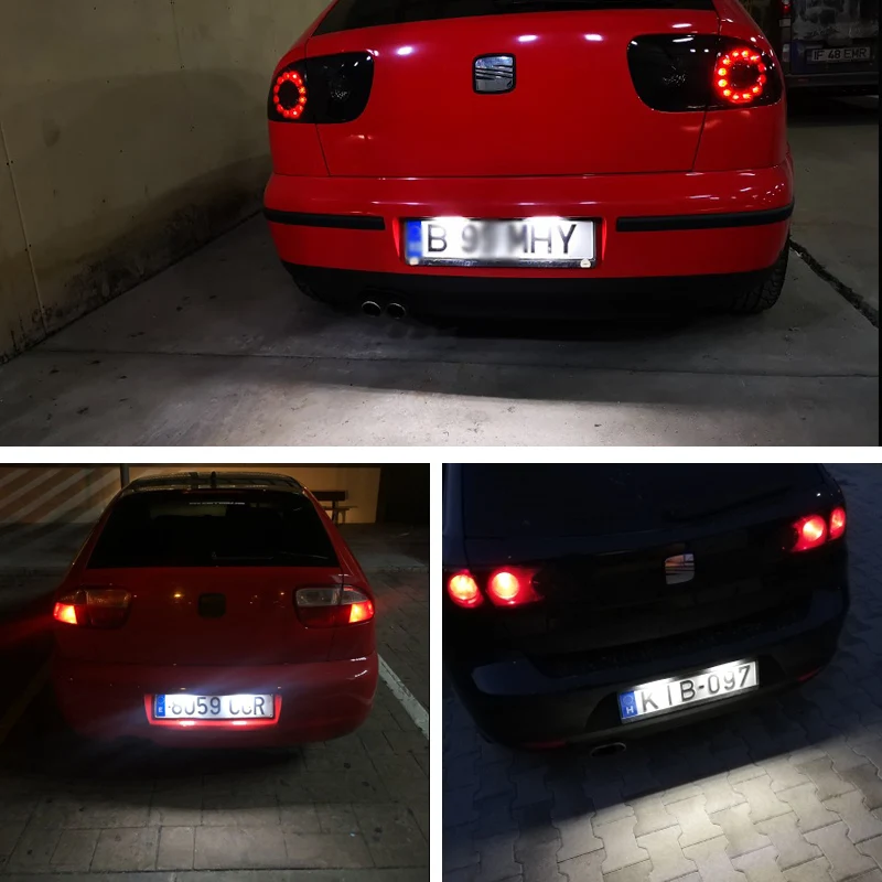 2 шт. безотказный Автомобильный светодиодный номерной знак для сиденья Ibiza 6L ab Altea Arosa Cordoba MK1 MK2 Leon светодиодный o III 2004-2009