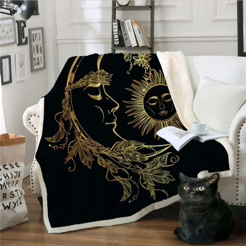Массивное трикотажное одеяло животное рисунок узор хлопковое Флисовое диван с