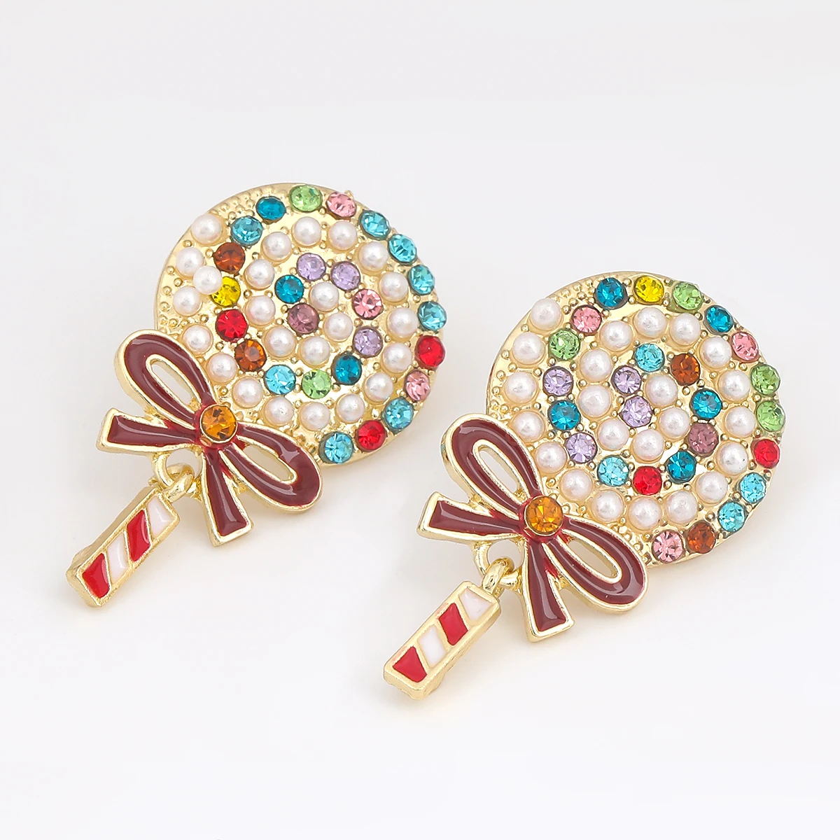 Pauli Manfi 2020 креативные серьги в виде леденцов с имитацией жемчуга женские