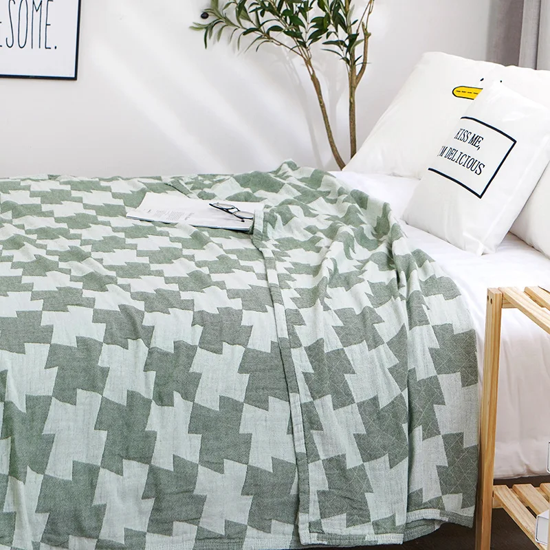 Aggcual в виде геометрических фигур 100% хлопок плед японская летняя