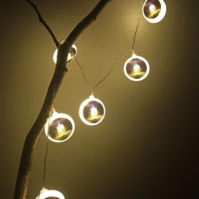 

2021 Newest Ramadan Led Light String Star Moon 2m Night Light Islamic Muslim Festival Decorations Home Kareem Ornament