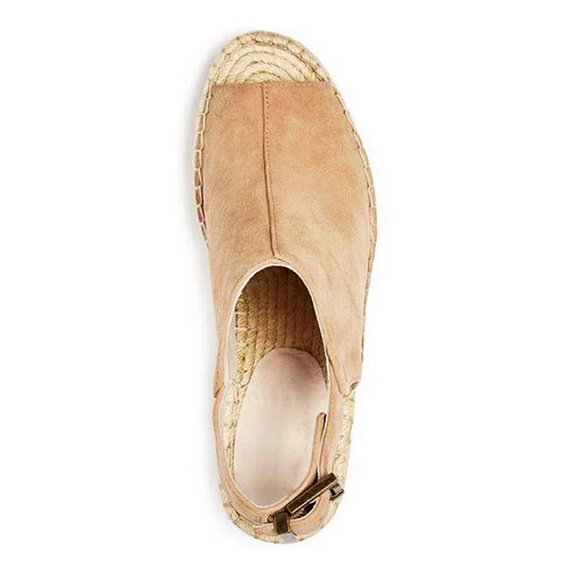 CYSINCOS/женские босоножки обувь на танкетке и платформе летняя кожаная женская