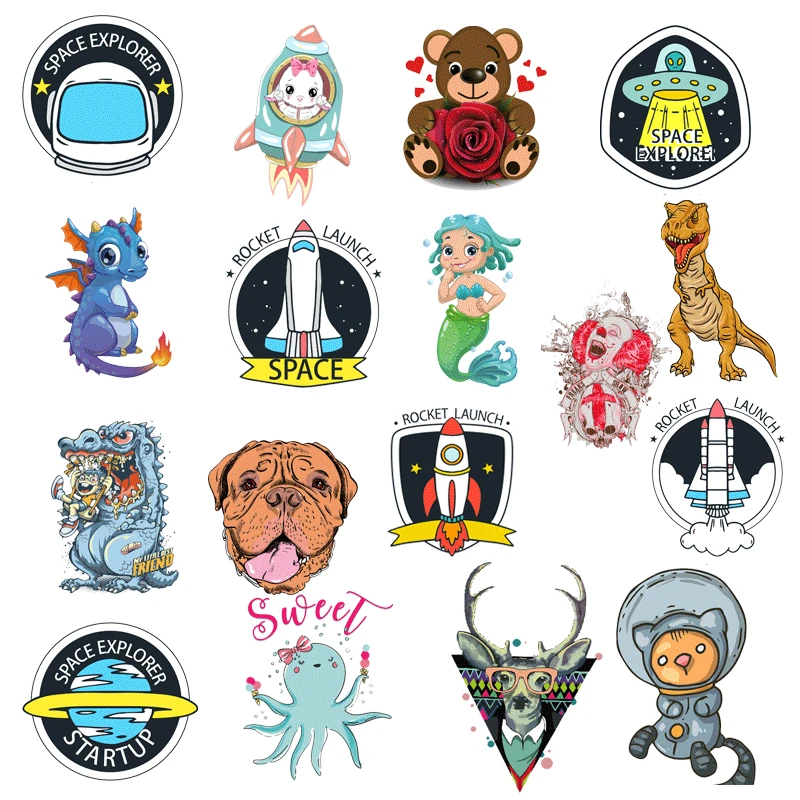 ZOTOONE ракета Космос животное патч для глажки теплопередачи одежды утюжок на
