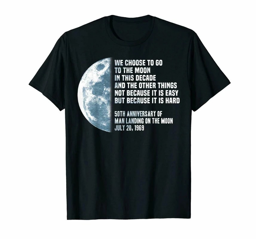 Черная футболка с надписью Apollo 11 50Th anniversary President Kennedy Jfk Moon для фитнеса|Мужские