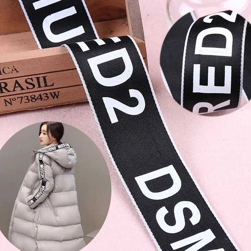 20 ярдов 4 см лента ручной работы с принтом букв текста ленты для детской шляпы