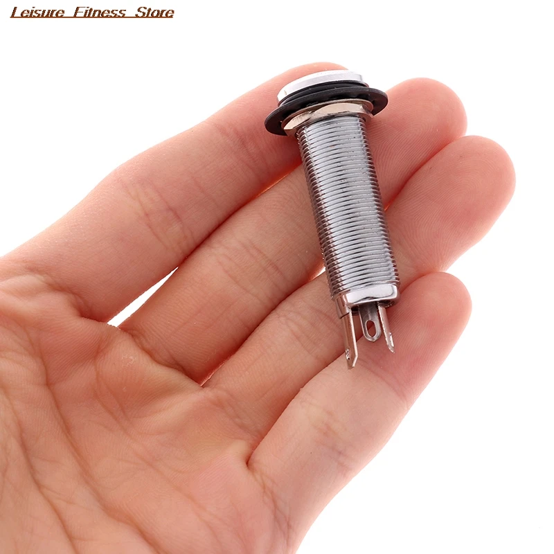 1 pc elektrische gitarre bass eingangausgang mono aktive barrel lange gewinde jack buchse gitarre pickup endpin jack free global shipping
