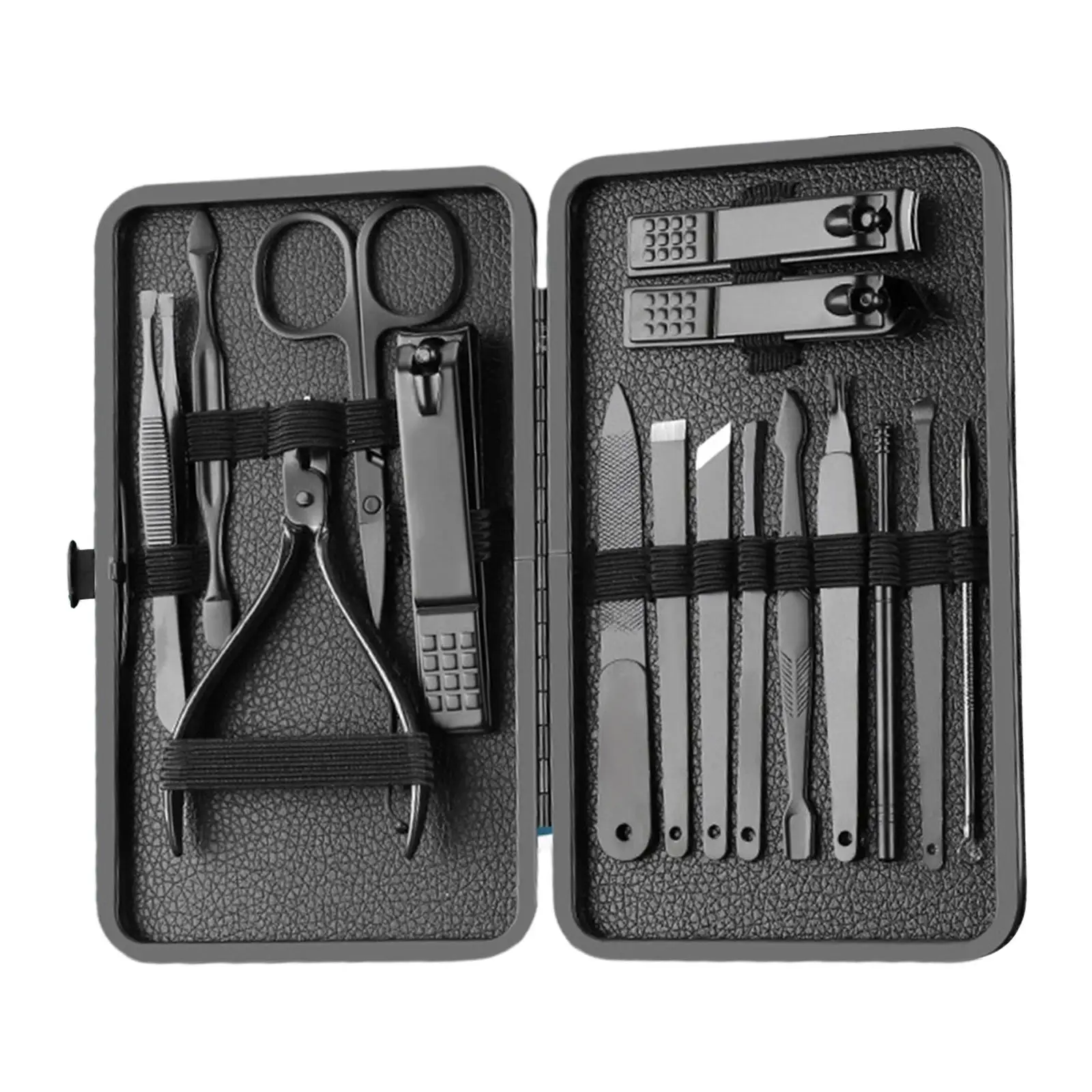 

Manicure Set Pedicure Kit Professional Nail Clippers High Precision Stainless Steel Nail Cutters Scissors with Leather Case