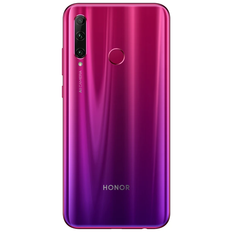 4GB 128GB Red Honor 20 Lite, 4 Гб, 128 ГБ, Honor 10i, глобальная версия AI, камера с тройным объективом, 6,21 дюйма, FHD+ Разблокировка по отпечатку пальца - Цвет: 4GB 128GB Red