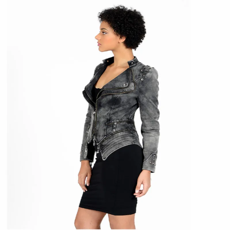 

2020 Denim Jacket For Women High Quality Jackets Women Denim Coat Cardigan Jaqueta Jeans Feminina