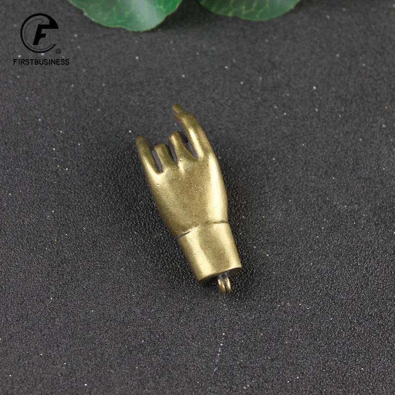 Античный медный Счастливый Будда ручные фигурки украшения винтажный латунный