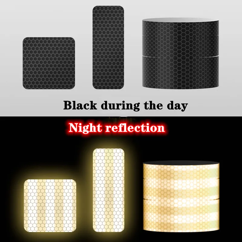 Светоотражающие наклейки для бровей на Черное колесо 3 м скрывающие