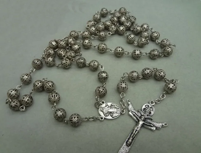 Новинка 2020 года: антикварное ожерелье Feashion с крестиком из бусин премиум класса