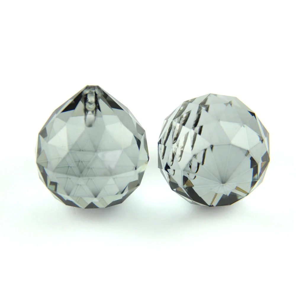 10 шт. 30 мм черный серый висячий Хрустальный призм стеклянные солнцезащитные очки