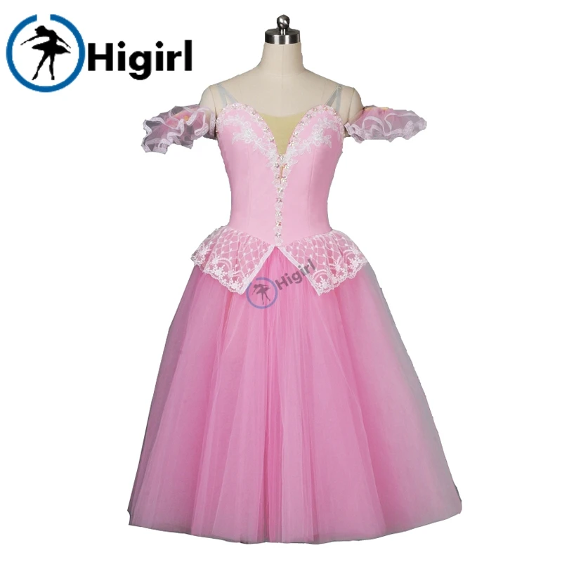 pink giselle ballet tutu dress professional tutus ballerina kids costumes for girls BT8903A | Тематическая одежда и