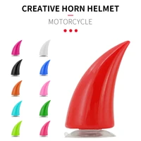 motocross motorcycle helmet car decoration accessories cycling devil horn helmet decoration supplies with suction cup 1pcs