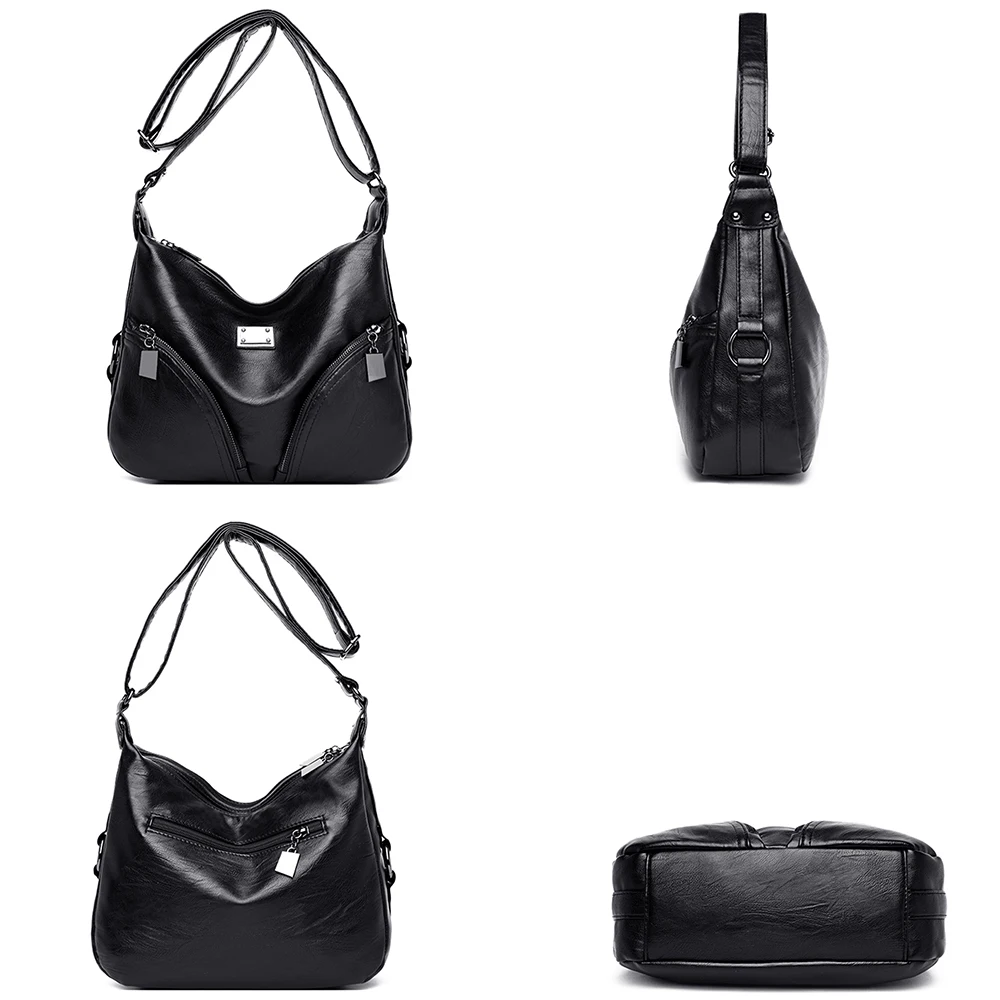 Женские сумки мессенджеры из мягкой овечьей кожи саквояж на плечо повседневные