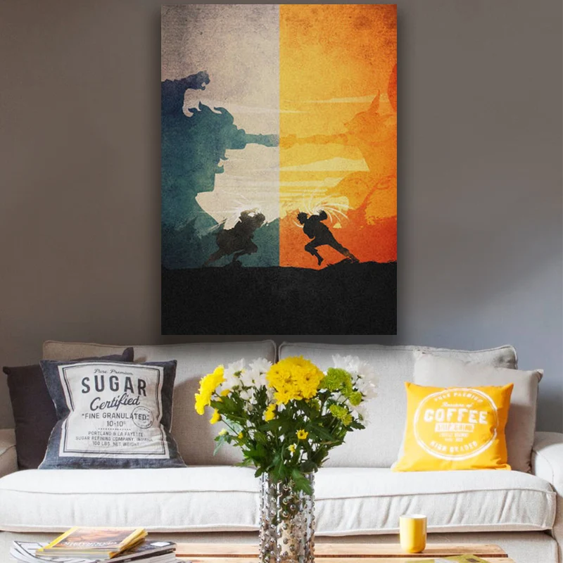 

Sasuke The final Battle Manga Poster Canvas Wall Art Decoration prints for living Kid Children room Home bedroom decor painting