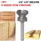 Фрезы карбидные с двумя пальцами, хвостовик 14 дюйма 12 дюйма, 1 шт.