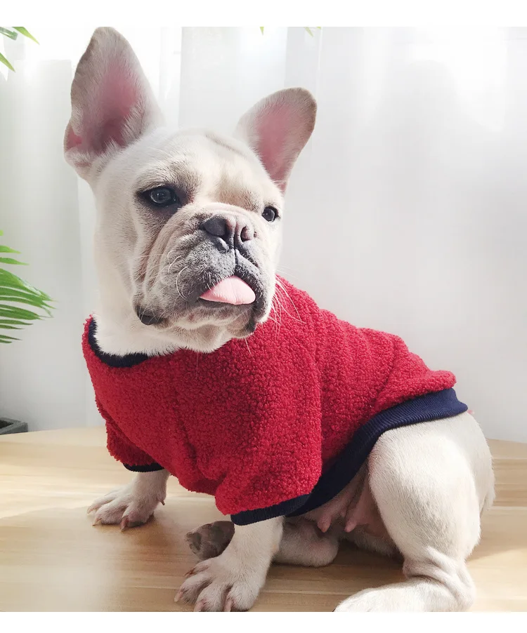 

Одежда для собак осень-зима плюс бархатная Одежда для питомцев сочетающаяся с собакой утепленная Тедди флисовая собака свитер шнаузер Тедд...