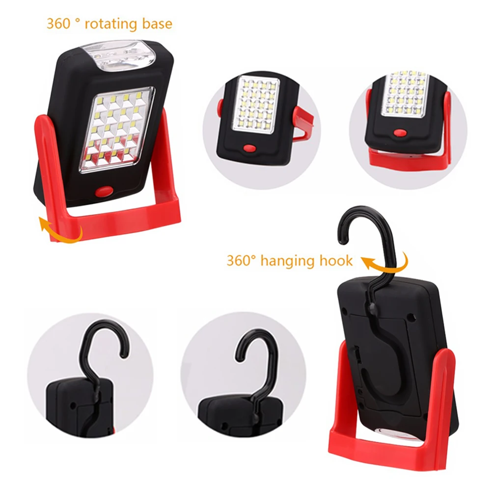 Портативный светодиодный рабочий фонафонарь 23 светодиода 2 режима работы с