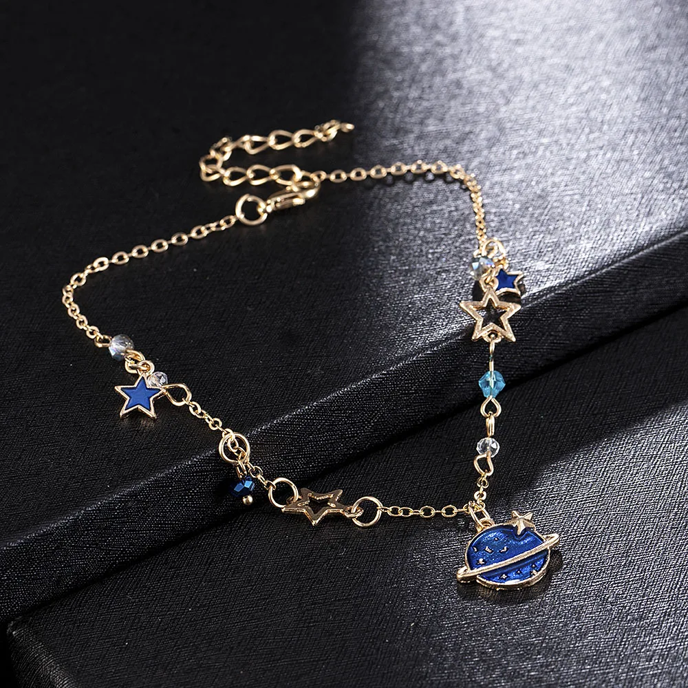 Браслет с изображением Галактики изящное Ювелирное Украшение со звездами