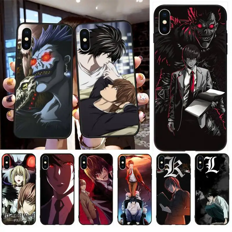 

Death Note Ryuk kira l Phone Case for iphone 12 Mini SE 2020 5 5S 6 6S Plus 7 8 Plus X XR XS 11 Pro Max Fundas Coque cover