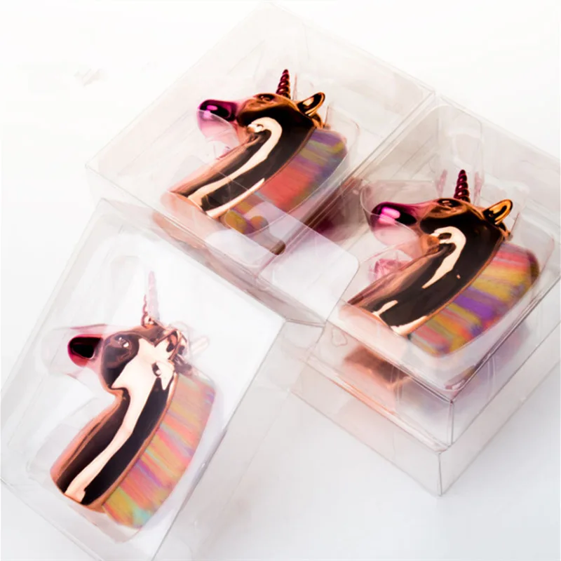 Кисти для макияжа в виде единорога лошади радуги держатель пудры основы румян