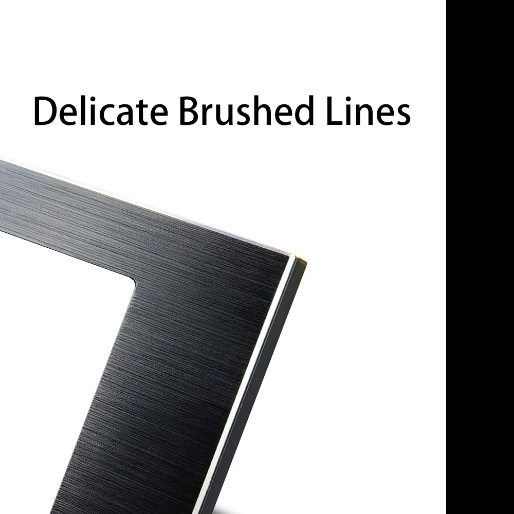 Переключатель дверного звонка с 2 клавишами 110-240 В переменного тока алюминиевая