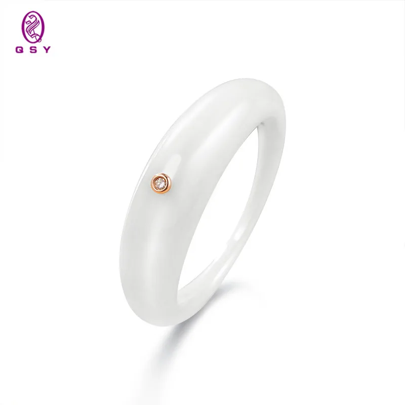 2021 Трендовое простое кольцо необычное керамическое хороший подарок для женщин