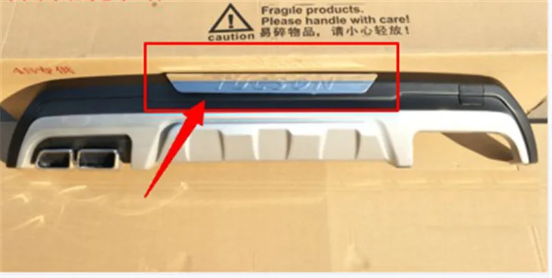 ABS Автомобильный задний бампер выхлопная труба поддельный хвост накладка на