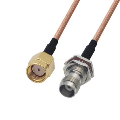 

RG316 Cable RP-SMA Male Plug to TNC Female Jack Nut Bulkhead Connector RF Coaxial Jumper Cable