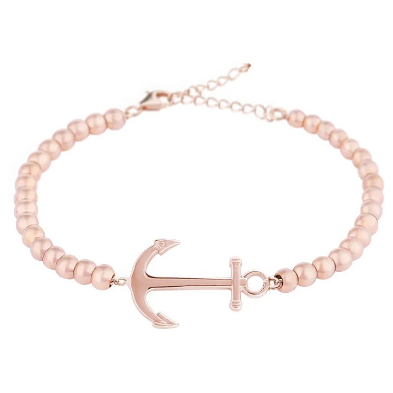 Whoesale летний модный браслет с якорем из бисера для мужчин ювелирные изделия