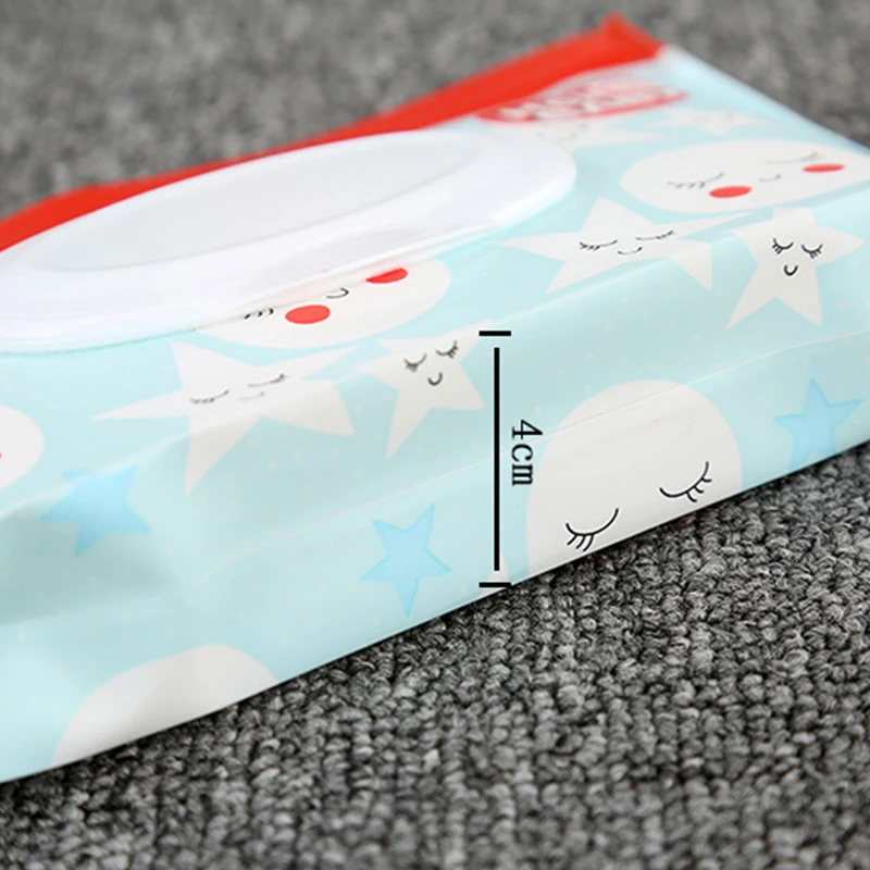 

Snap Strap Portable Baby Wet Wipes Box Printing Wipes Container Eco-friendly Portable Clamshell Cleaning Reusable Wipes Cases