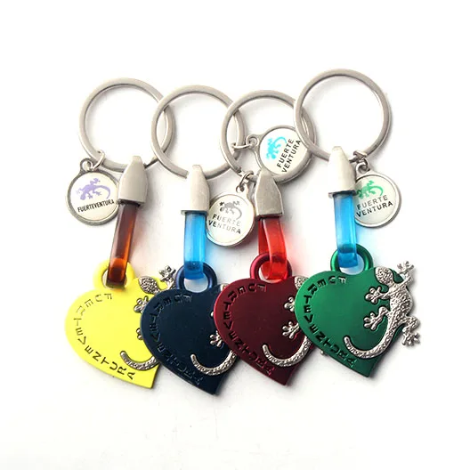 Новый модный металлический брелок FUERTEVENURA сердце Сувенирный брелок милый подарок ручная работа домашний декор