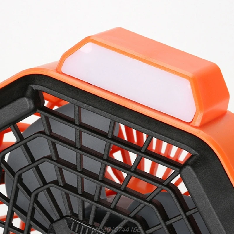 

USB Rechargeable Camping Fan with LED Lantern 5200mAh Battery Operated Powered Personal Fan for Desk Outdoor A13 21 Dropship