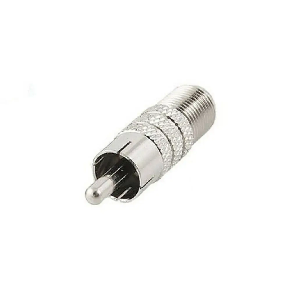 

F Type Female to RCA Male Coax Coaxial Cable Audio Adapter Connector Plug