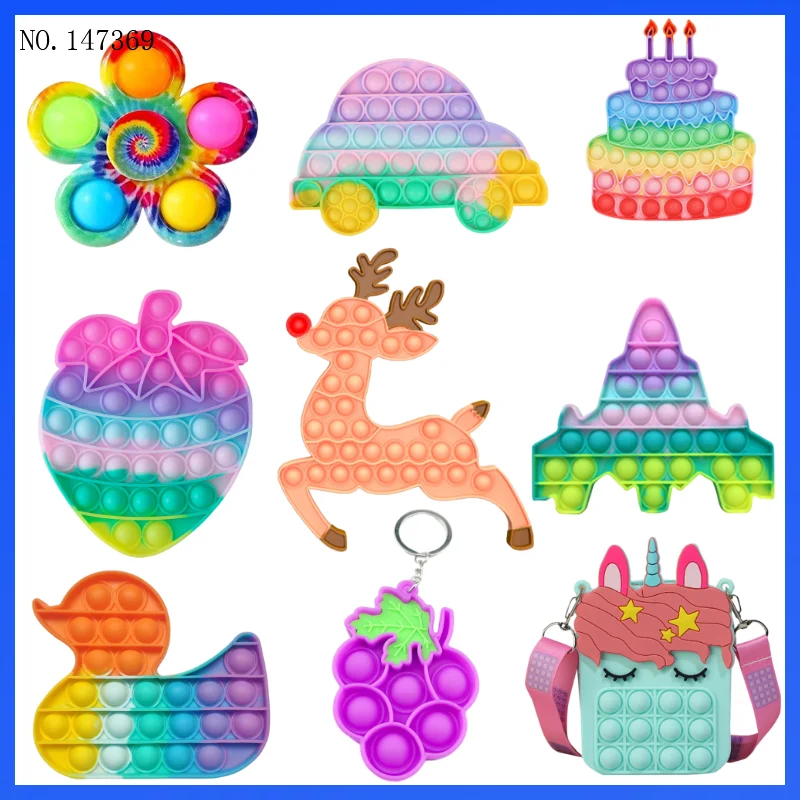 

Elk Fidget Toys Stress Toy For Children Special Needs Soft Pops Bubble Reliever Sensory Push Its Anti-stress Gifts For Adults