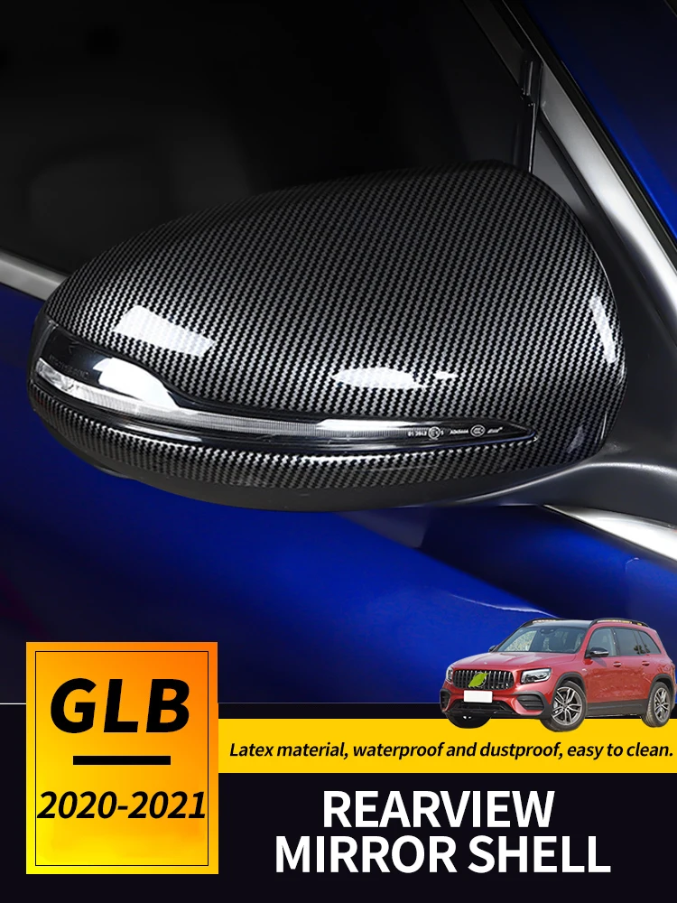 

2 шт., прочные металлические накладки на боковое зеркало заднего вида Mercedes-Benz GLB AMG 35 2020-2021