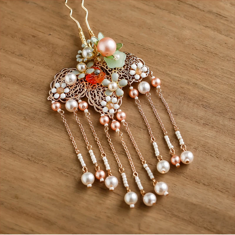 Романтичные блестящие Цветочные Шпильки NiuShuya для невесты прозрачные заколки