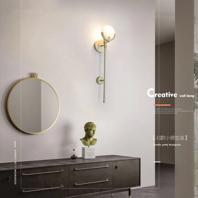 Скандинавское украшение домашний Хрустальный настенный светильник s веревка для