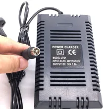 New 36V Scooter Charger Smart Electric Bike Car Charger EU Plug Lead Acid Battery Charging 1.8A 36V RCA Lotus Output AC 90-240V