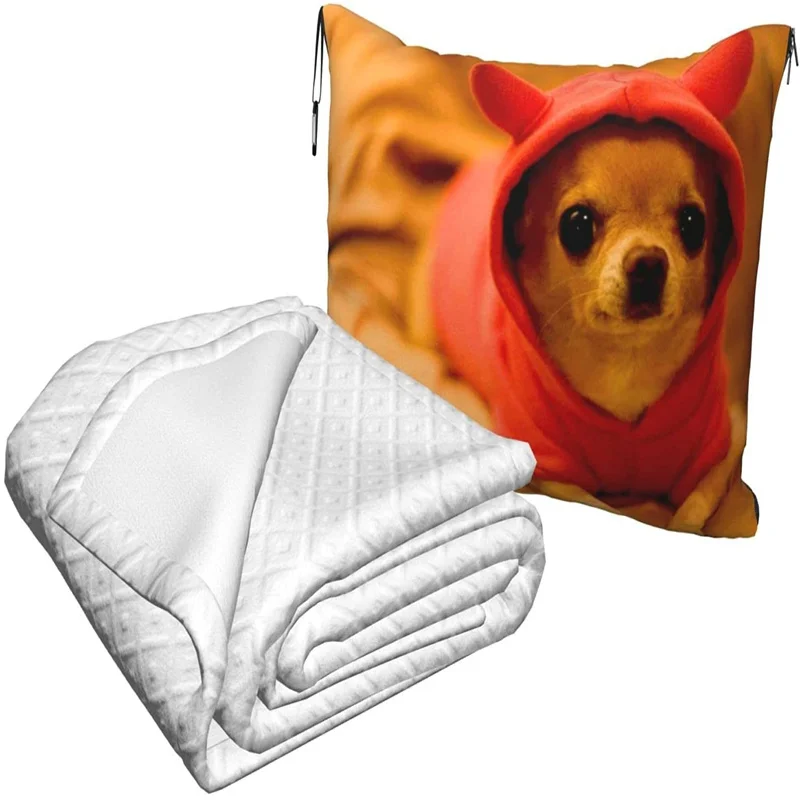 comprar Chihuahua Bonito Viagem Travesseiro Cobertor Dois-em-um Mochila Cinta E Compacto Avião Saco Cintura Suporte 60x43 Polegadas